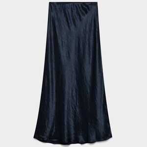 Aritzia Midnight Blue Midi Skirt